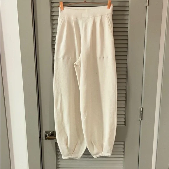 Free People Beach Freya Knit Pants Ivory Sz S - Picture 2 of 8